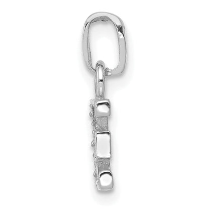 10K White Gold 10Kw Initial E Charm