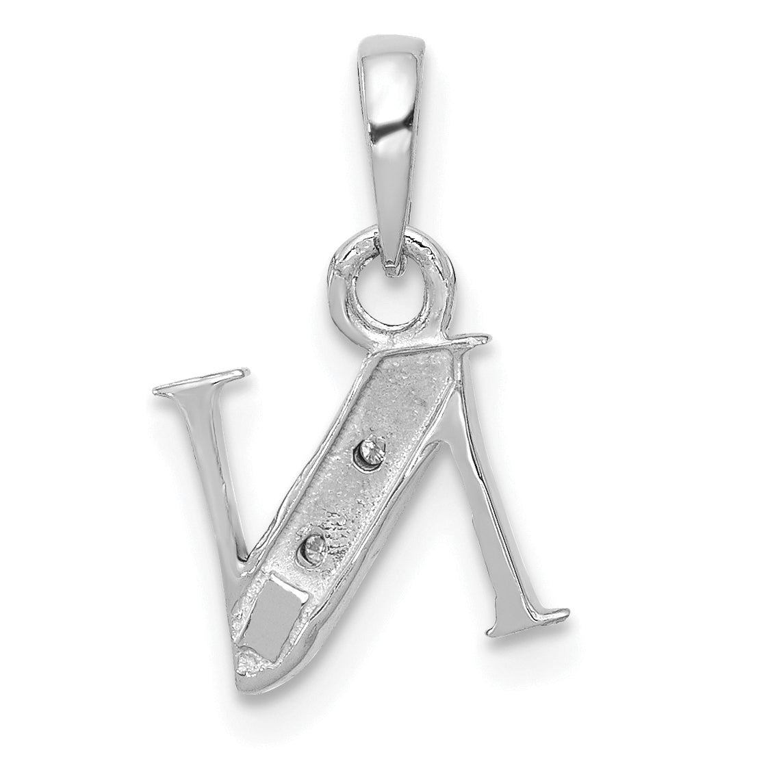 10K White Gold 10Kw Initial N Charm