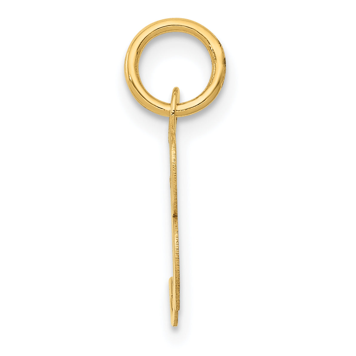 10K Yellow Gold 10K Small Fancy Script Initial B Charm