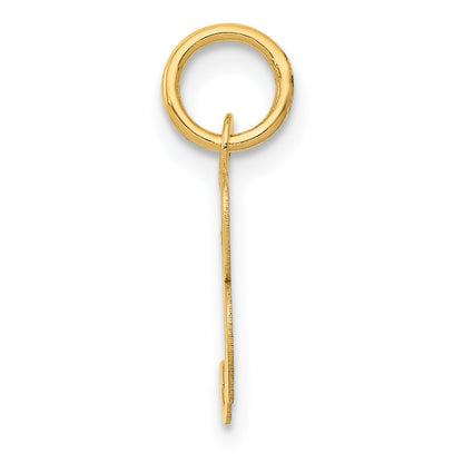 10K Yellow Gold 10K Small Fancy Script Initial B Charm