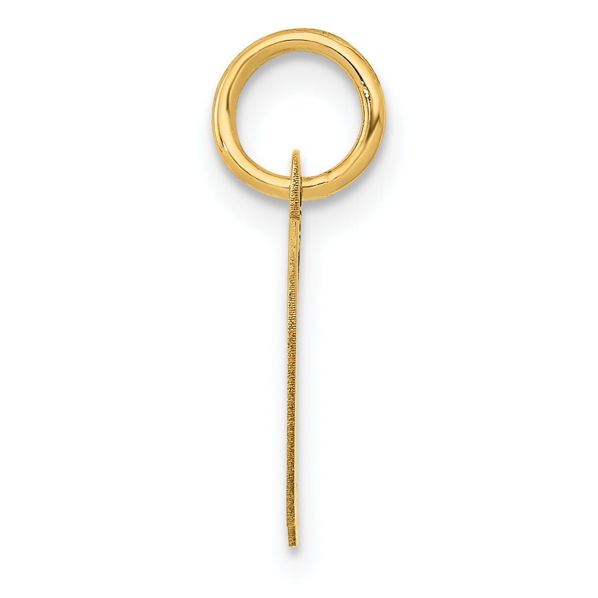 10K Yellow Gold 10K Small Fancy Script Initial D Charm