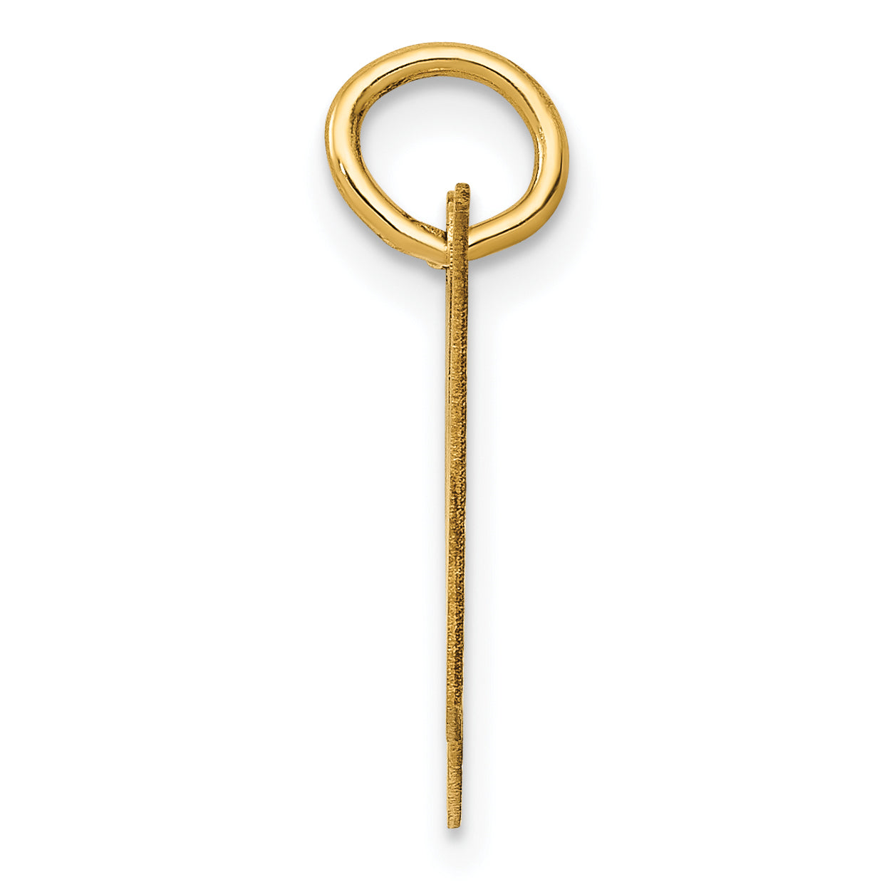 10K Yellow Gold 10K Small Fancy Script Initial H Charm