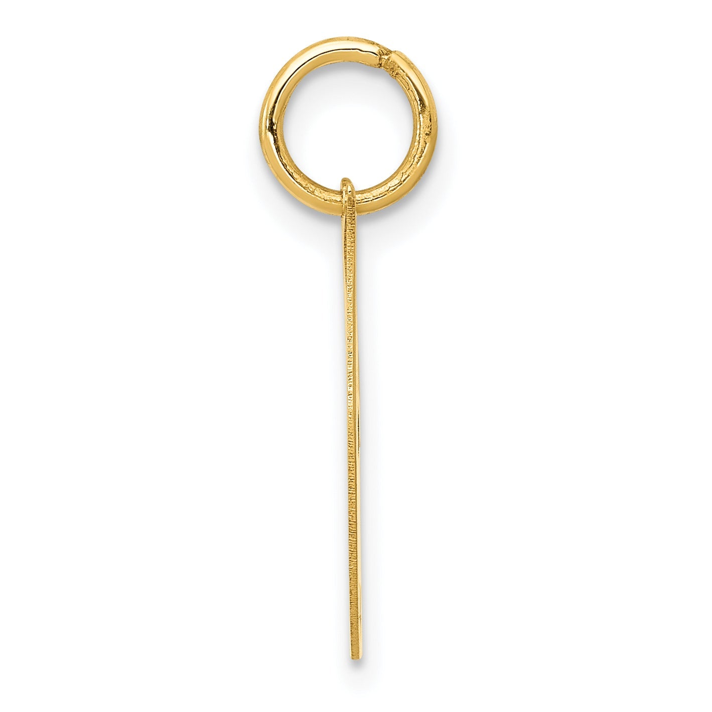 10K Yellow Gold 10K Small Fancy Script Initial J Charm