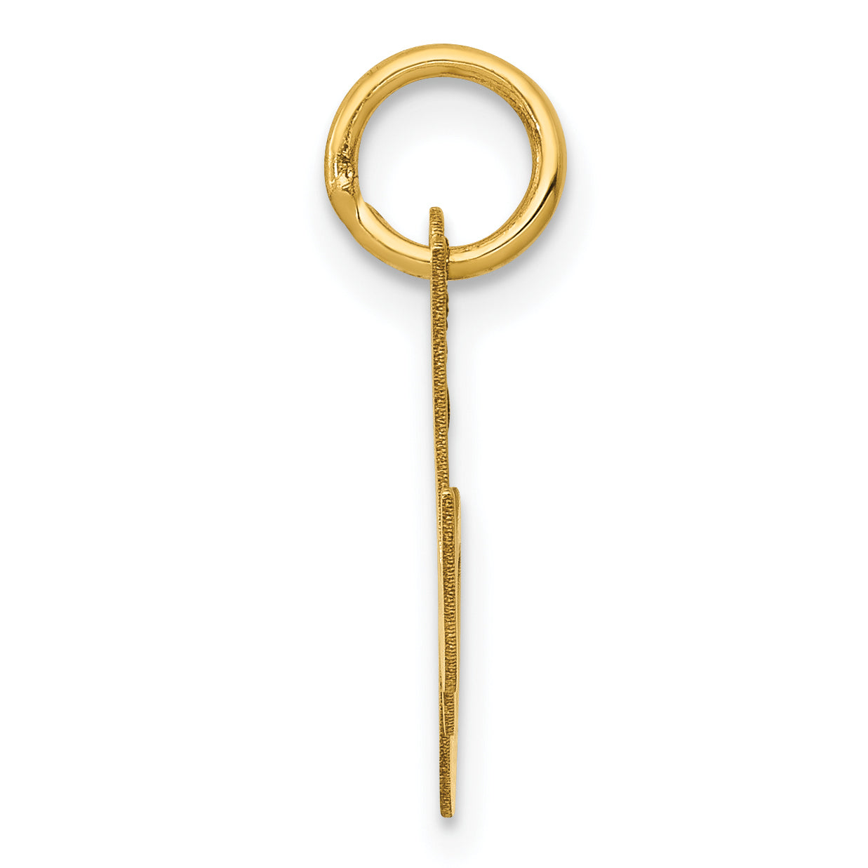 10K Yellow Gold 10K Small Fancy Script Initial M Charm