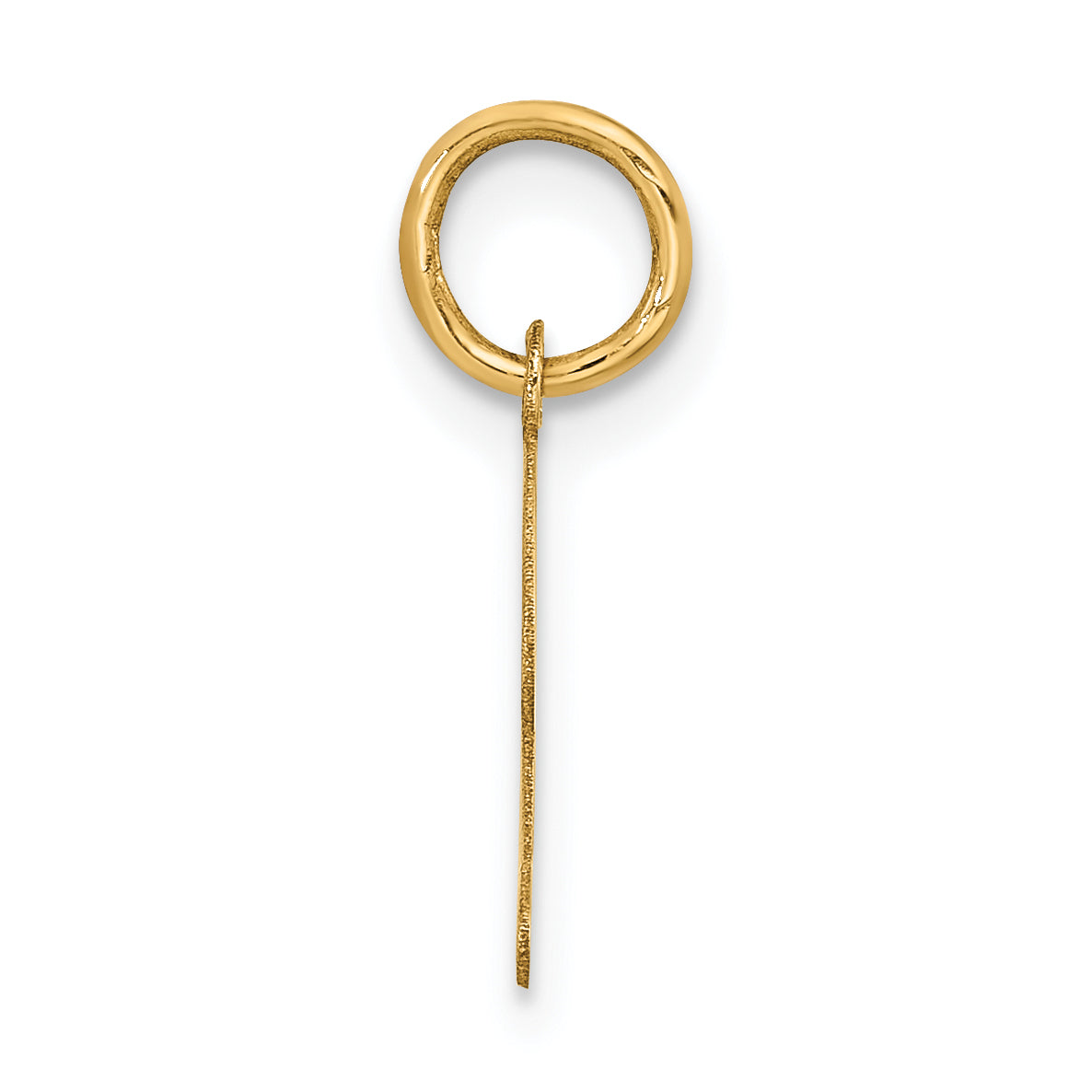 10K Yellow Gold 10K Small Fancy Script Initial Z Charm