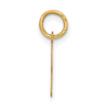 10K Yellow Gold 10K Small Fancy Script Initial Z Charm