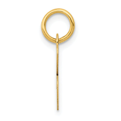 10K Yellow Gold Small Script Initial B Charm