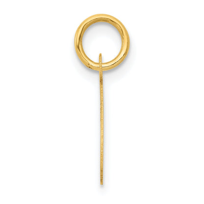 10K Yellow Gold Small Script Initial C Charm