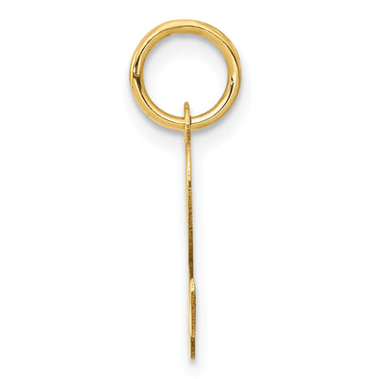 10K Yellow Gold Small Script Initial L Charm