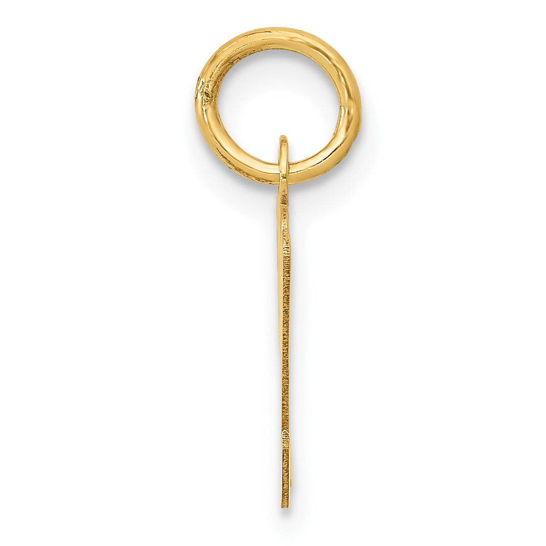 10K Yellow Gold Small Script Initial M Charm
