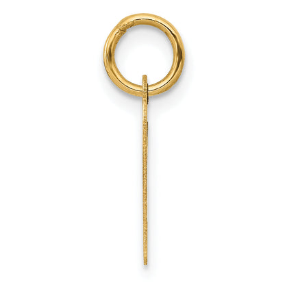 10K Yellow Gold Small Script Initial P Charm