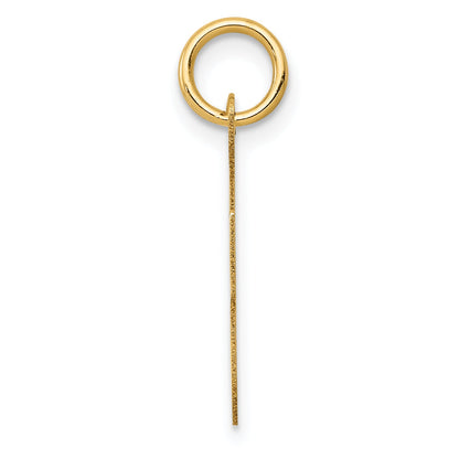 10K Yellow Gold 10K Medium Script Letter F Initial Charm