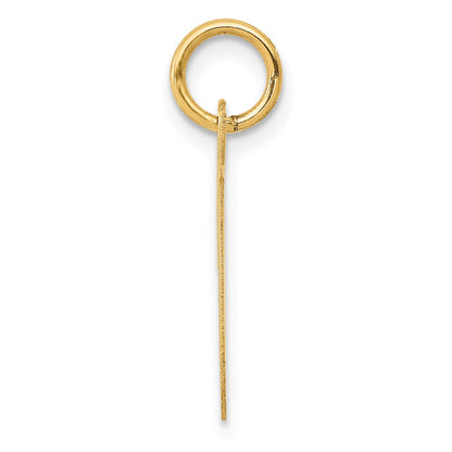 10K Yellow Gold 10K Medium Script Letter T Initial Charm