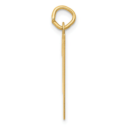 10K Yellow Gold 10K Medium Script Letter Y Initial Charm