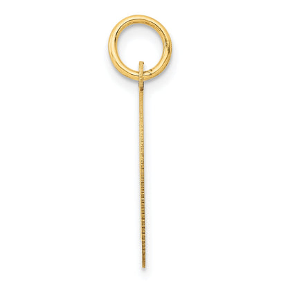 10K Yellow Gold Large Script Letter D Initial Charm