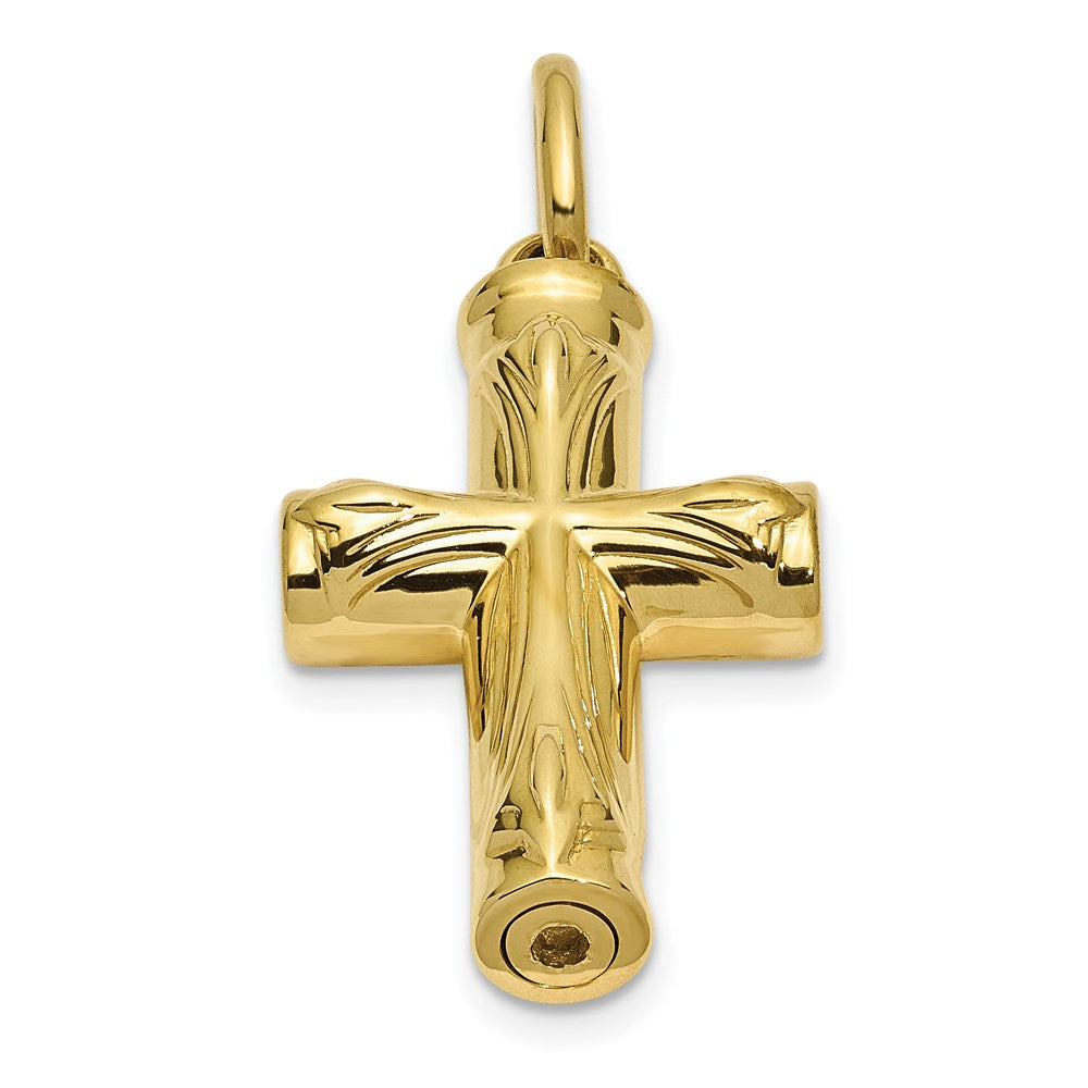 10K Yellow Gold Sentimental Expressions Cross Ash Holder Pendant