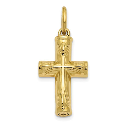 10K Yellow Gold Sentimental Expressions Cross Ash Holder Pendant