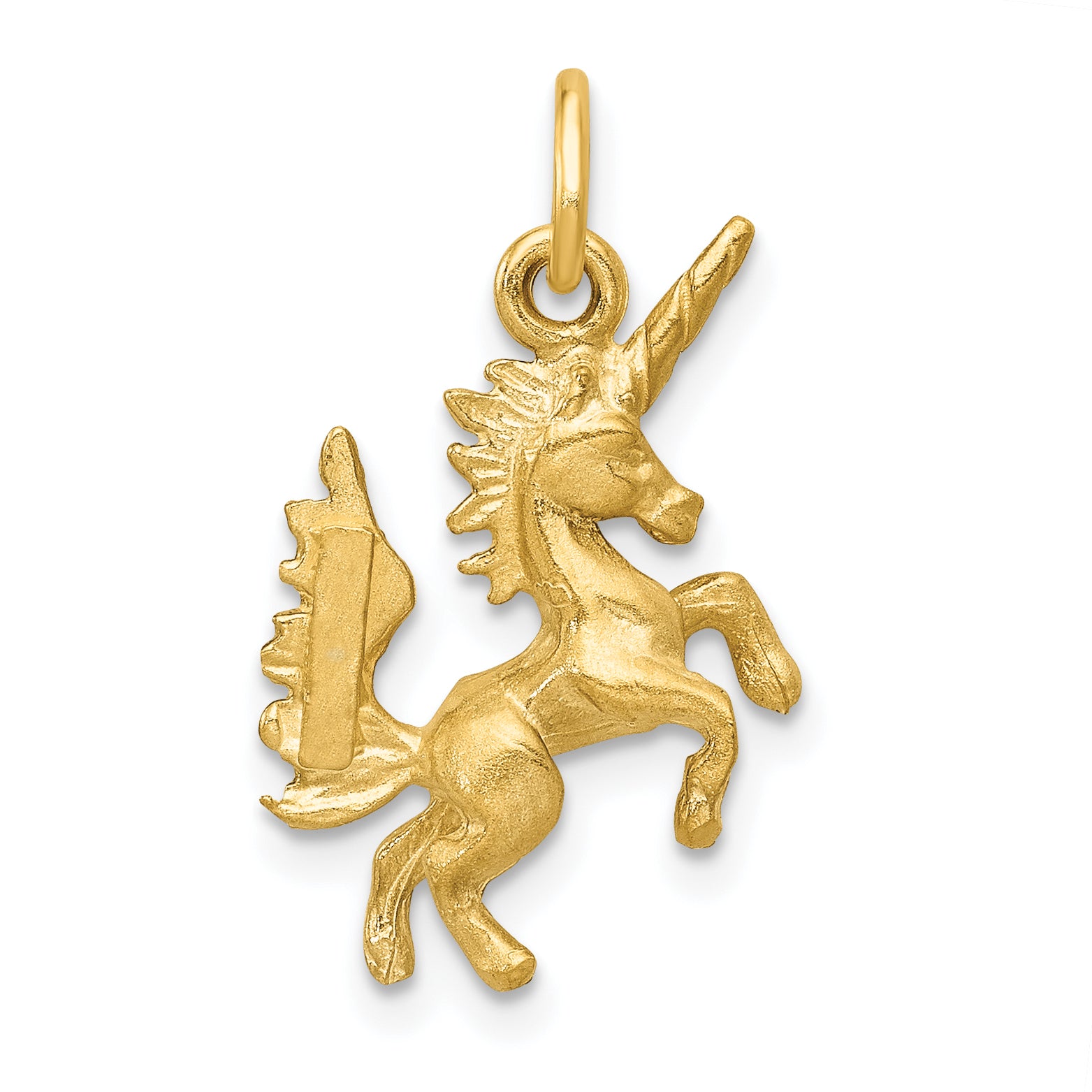 10K Yellow Gold Dancing Unicorn Charm