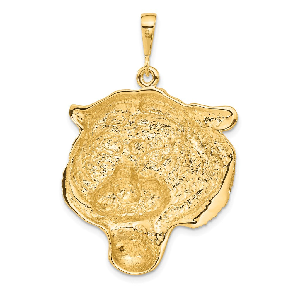 10K Yellow Gold Tigers Head Pendant