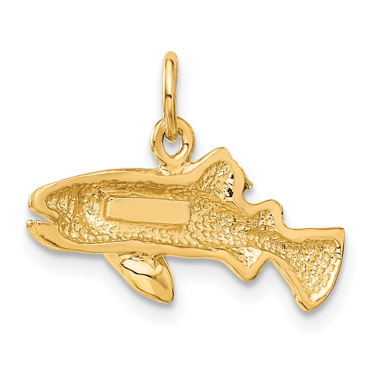 10K Yellow Gold Fish Charm