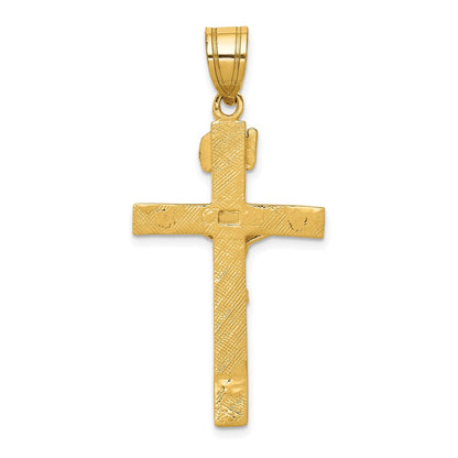 10K Yellow Gold Inri Crucifix Pendant
