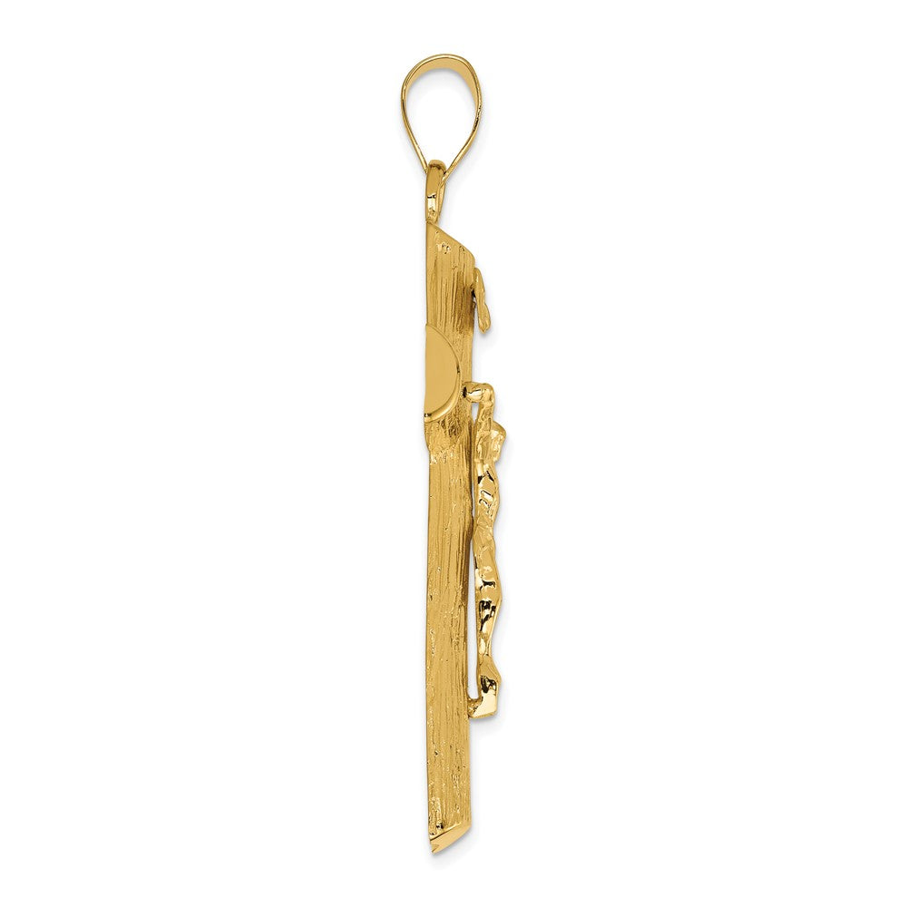10K Yellow Gold Crucifix Charm
