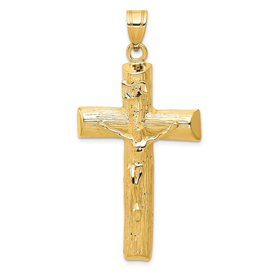 10K Yellow Gold Crucifix Charm