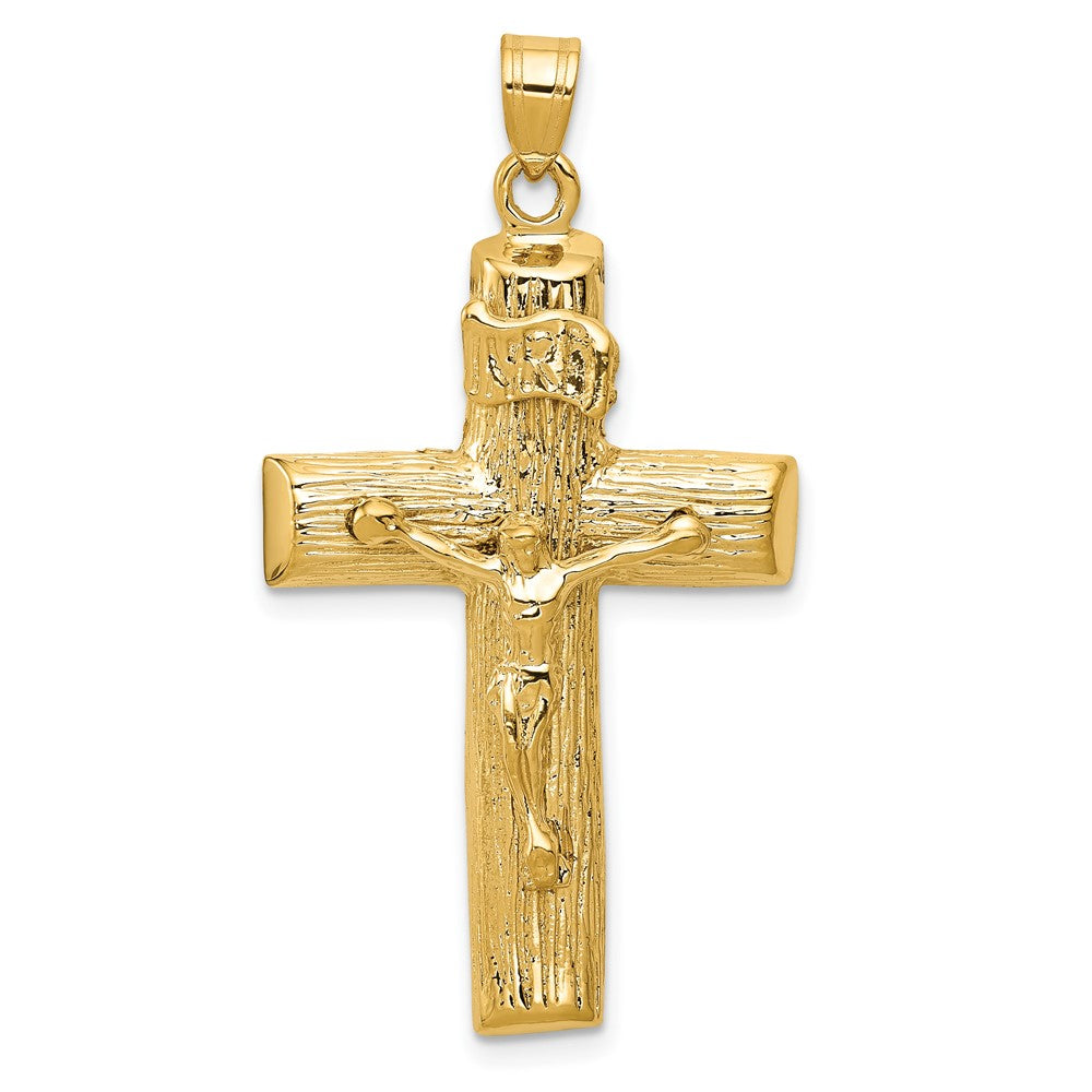 10K Yellow Gold Crucifix Charm