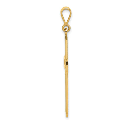 10K Yellow Gold Cross Pendant