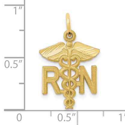 10K Yellow Gold Nurse Charm