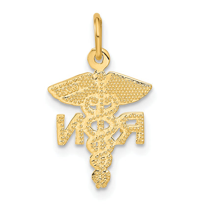 10K Yellow Gold Nurse Charm