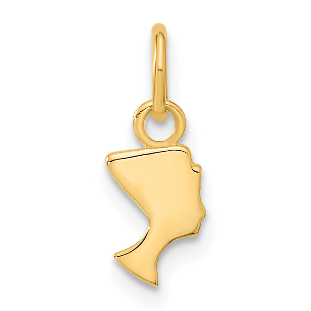 10K Yellow Gold Nefertiti Charm
