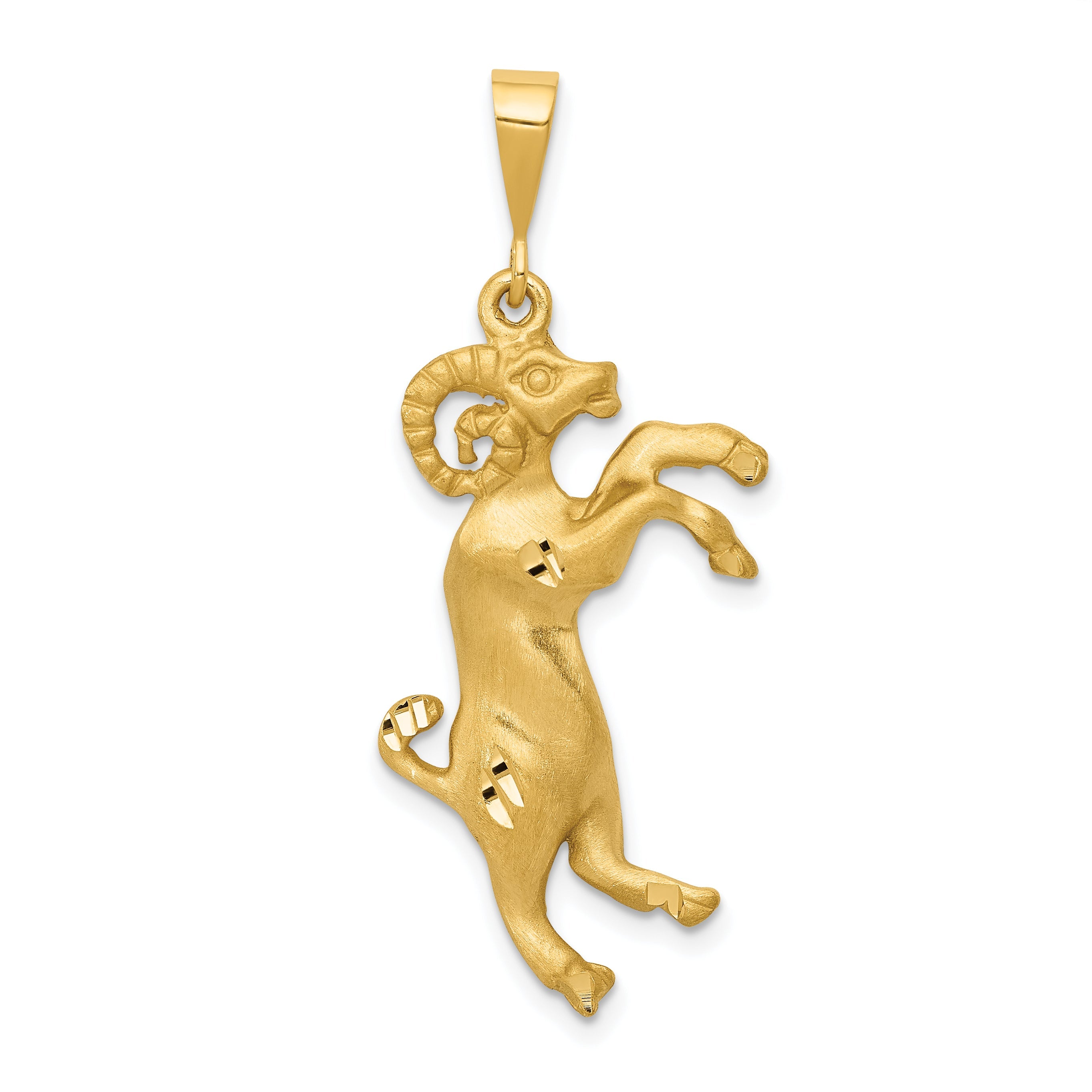 10K Yellow Gold Aries Zodiac Charm