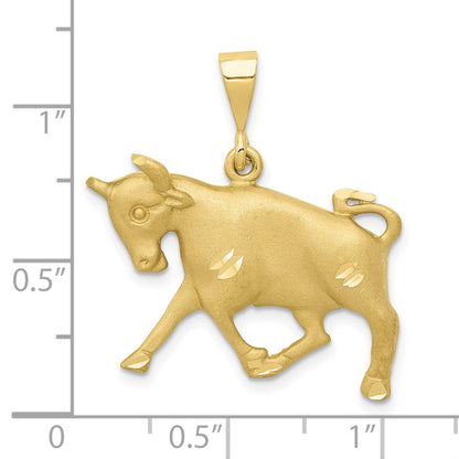 10K Yellow Gold Taurus Zodiac Charm