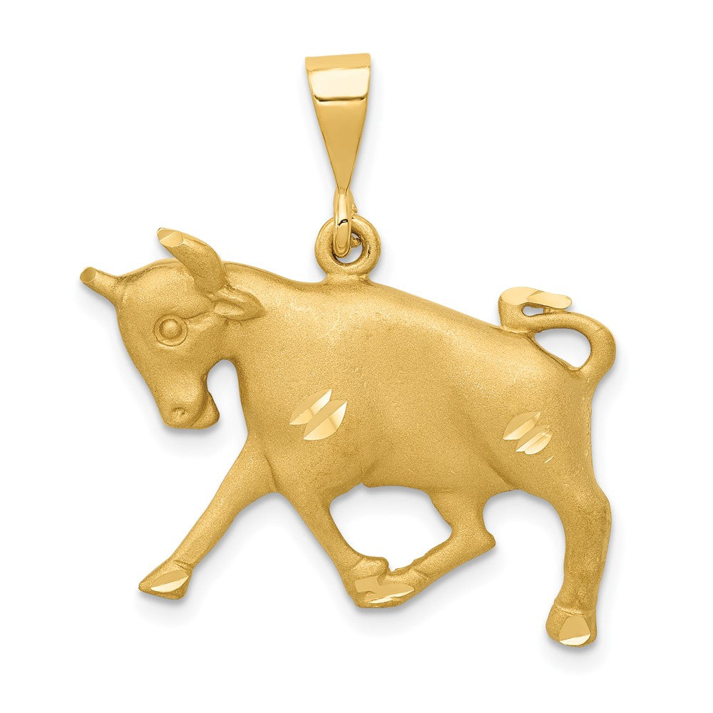 10K Yellow Gold Taurus Zodiac Charm