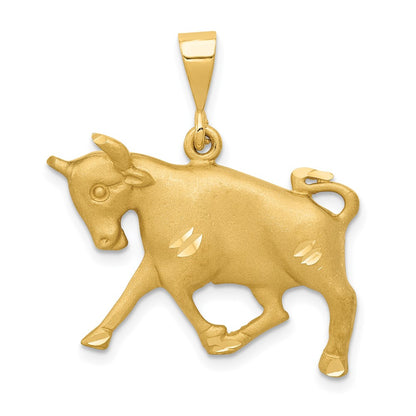 10K Yellow Gold Taurus Zodiac Charm