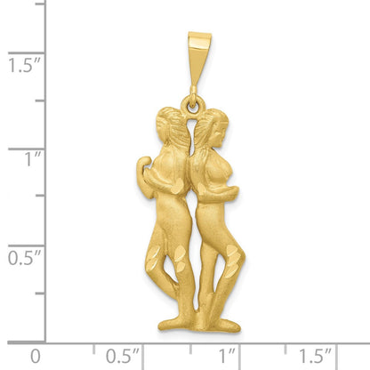 10K Yellow Gold Gemini Zodiac Charm