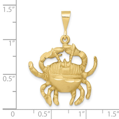 10K Yellow Gold Cancer Zodiac Charm