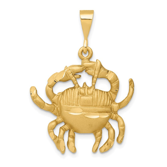10K Yellow Gold Cancer Zodiac Charm