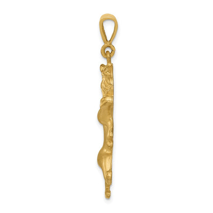10K Yellow Gold Leo Zodiac Charm