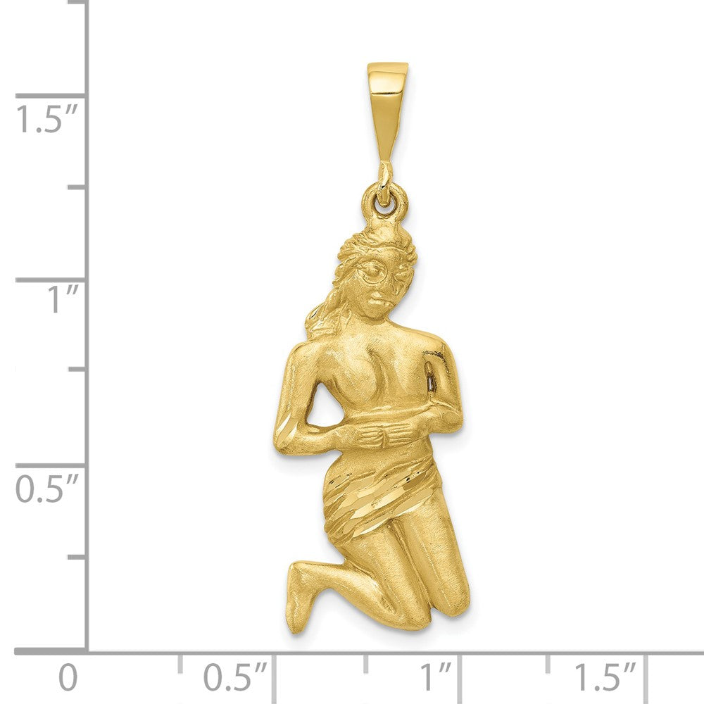 10K Yellow Gold Virgo Zodiac Charm