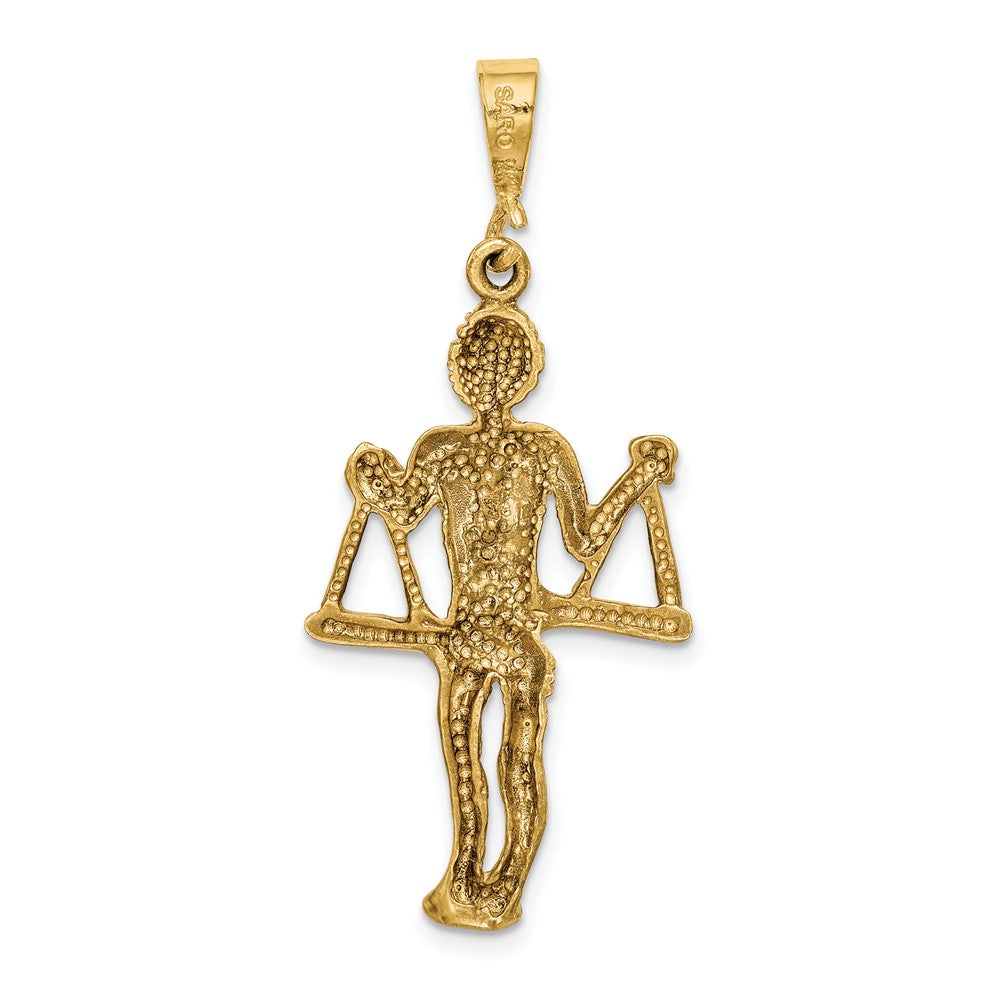 10K Yellow Gold Libra Zodiac Charm