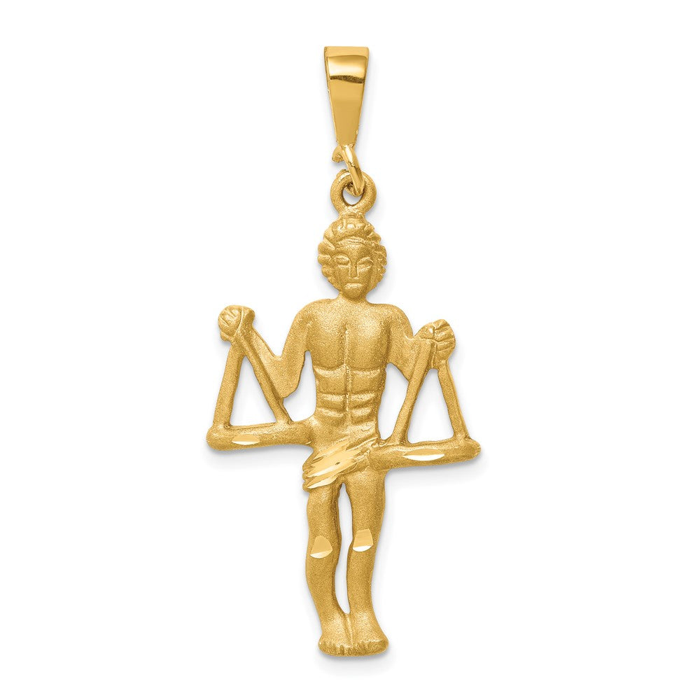 10K Yellow Gold Libra Zodiac Charm
