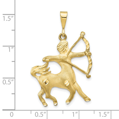 10K Yellow Gold Sagittarius Zodiac Charm