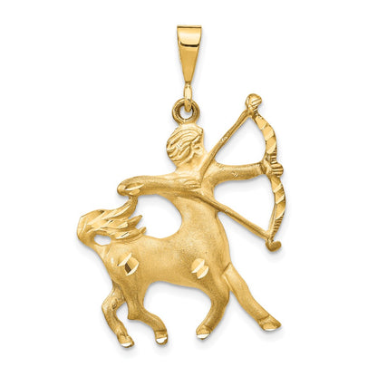 10K Yellow Gold Sagittarius Zodiac Charm