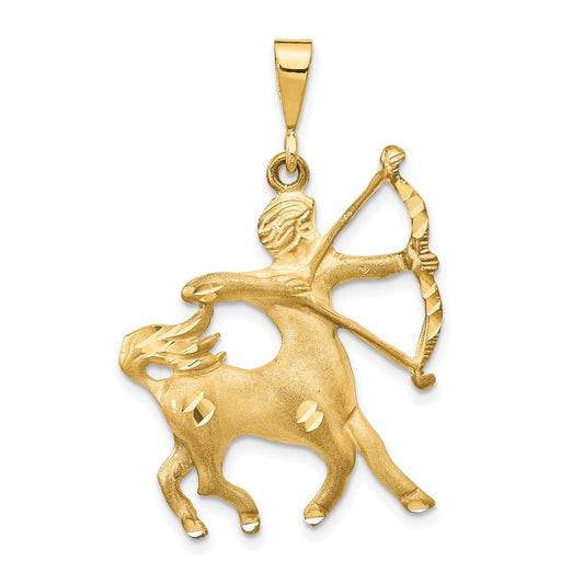 10K Yellow Gold Sagittarius Zodiac Charm