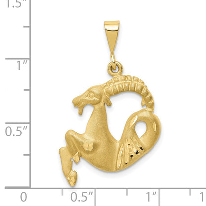 10K Yellow Gold Capricorn Zodiac Charm
