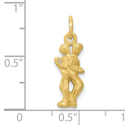 10K Yellow Gold Gemini Zodiac Charm