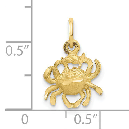 10K Yellow Gold Cancer Zodiac Charm