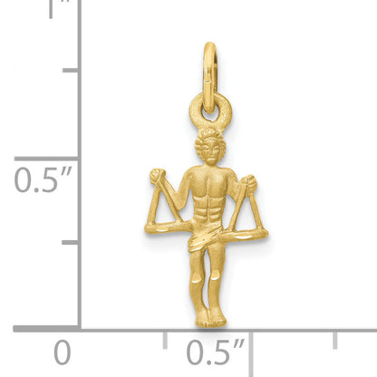 10K Yellow Gold Libra Zodiac Charm